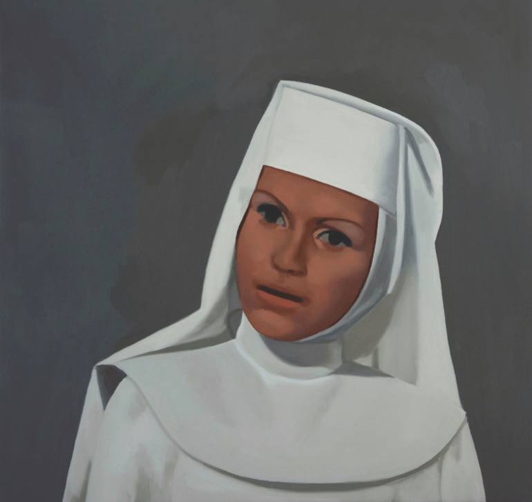 770x727 Saatchi Art The Nun Painting By Tracy Kerdman - Nun Painting