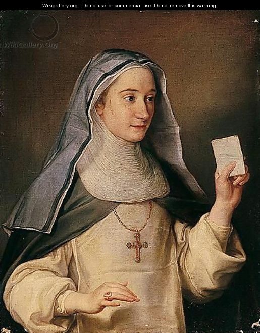 515x660 A Portrait Of A Nun, Possibly The Artist's Daughter - Nun Painting