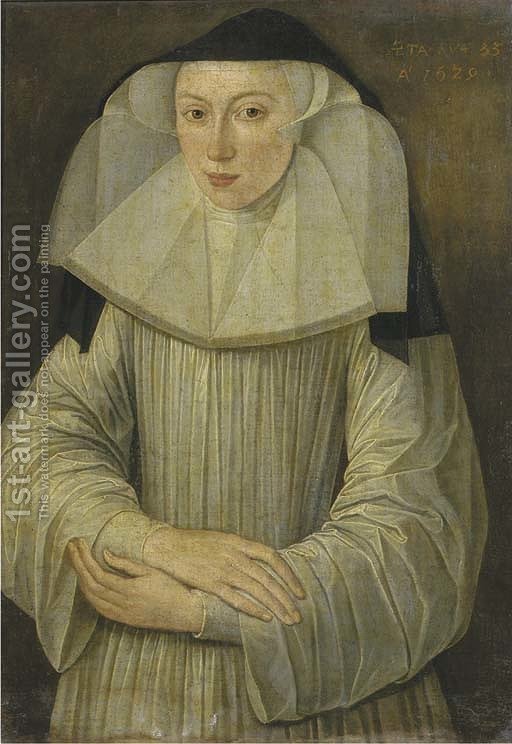 512x744 A Nun In A Habit Flemish School Reproduction 1st Art Gallery - Nun Painting