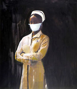 260x300 Oil Painting Reproduction Richard Prince Nurse Made To Order Black - Nurse Painting