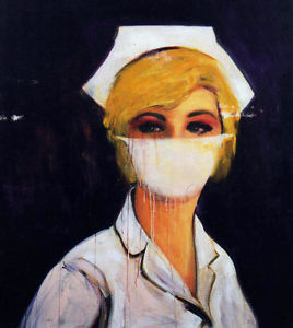 268x300 Oil Reproduction Richard Prince Nurse Painting American Pop Art - Nurse Painting