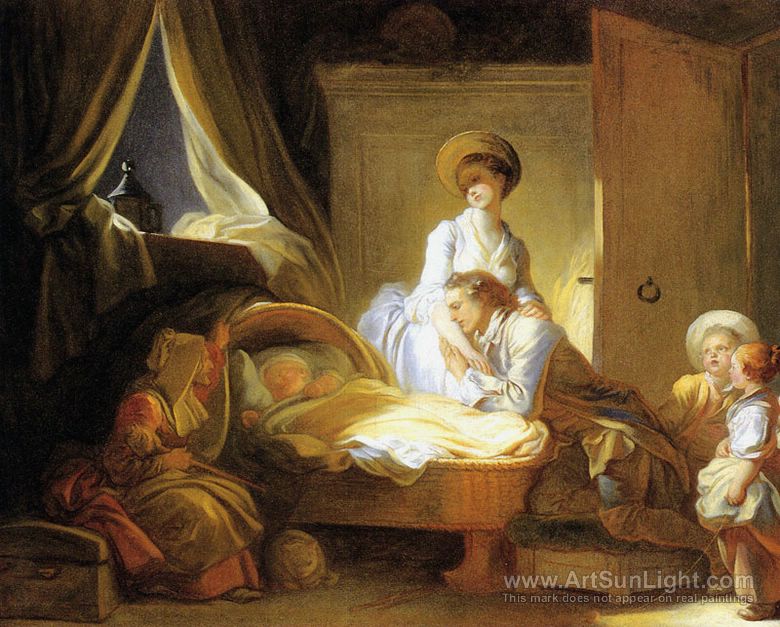 780x627 The Visit To The Nurse 1775 - Nurse Painting