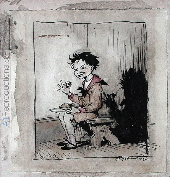 575x600 Little Jack Horner, Illustration From Mother Goose, The Old - Nursery Rhymes Painting