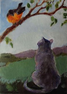 236x330 Little Miss Muffet Original Acrylic Painting Nfac Dark Nursery - Nursery Rhymes Painting