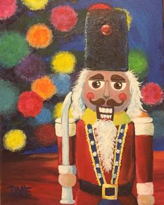 236x295 The Nutcracker. 10 X 8 Acrylic On Canvas Panel, Ready To Hang, By - Nutcracker Painting