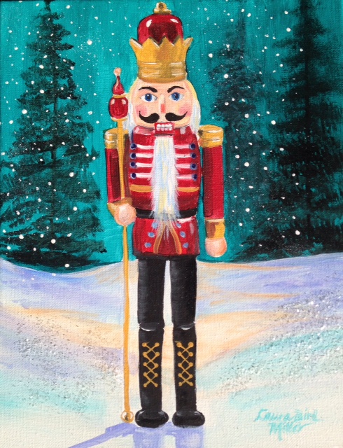 490x640 December Calendar - Nutcracker Painting