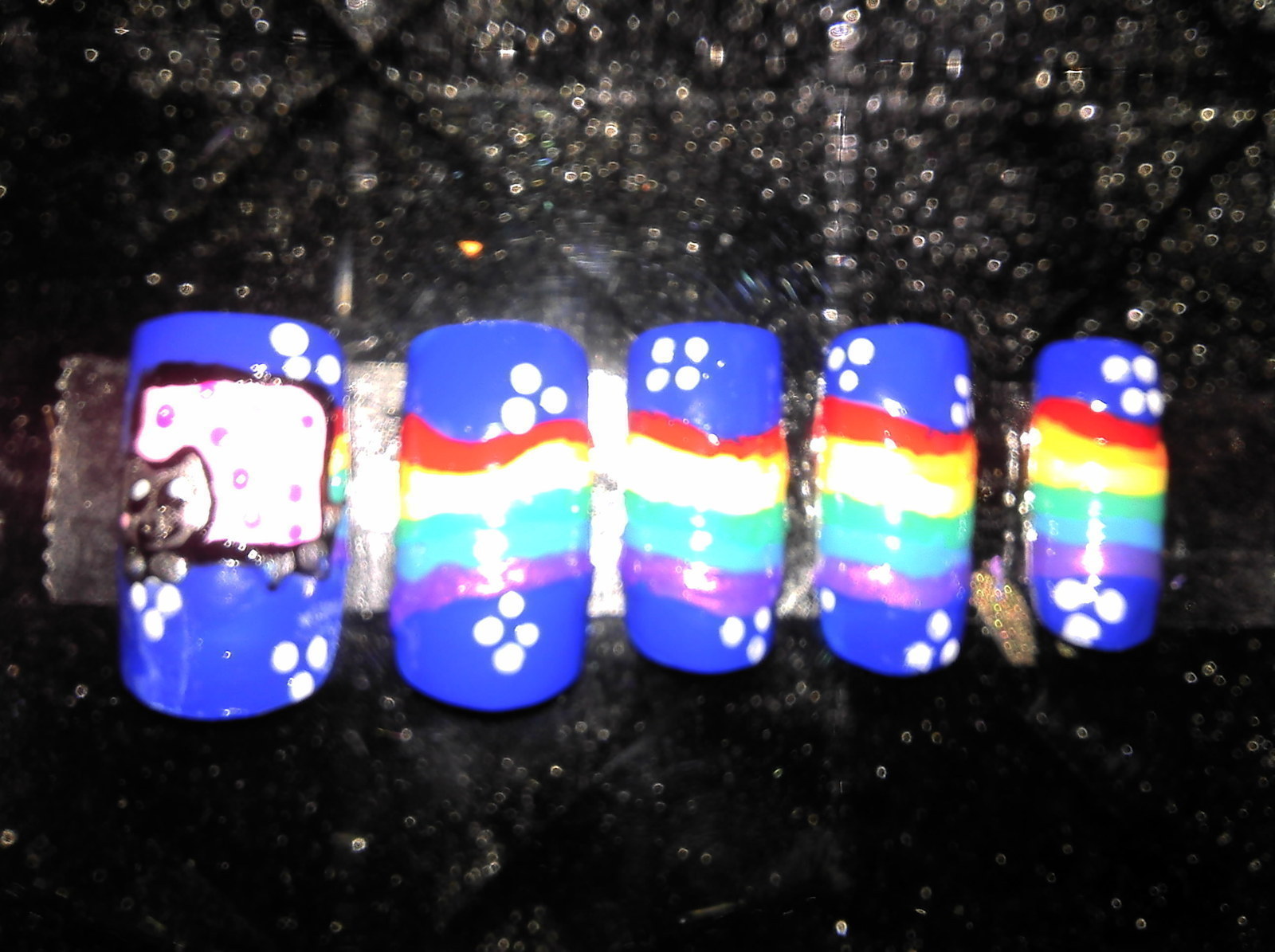 1600x1195 Nyan Cat Nails An Animal Nail Nail Painting And Nail Painting - Nyan Cat Painting