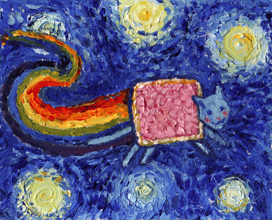 900x730 Nyan Cat Website - Nyan Cat Painting