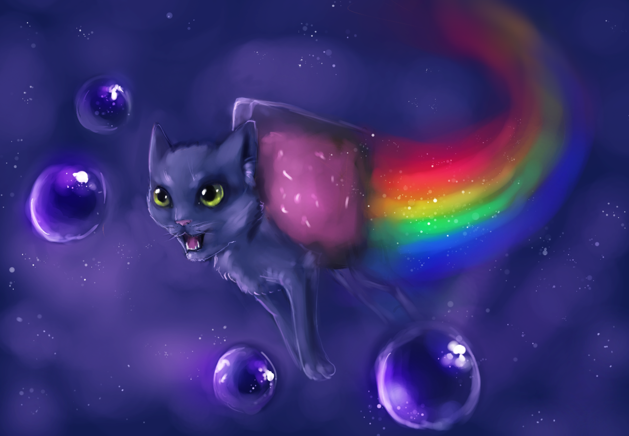 1280x887 Nyan Cat By Miokiller - Nyan Cat Painting