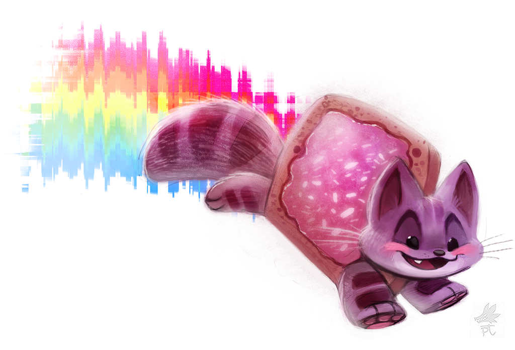1024x696 Daily Paint - Nyan Cat Painting