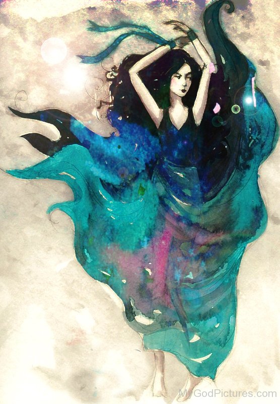 556x800 Goddess Nyx Painting - Nyx Painting
