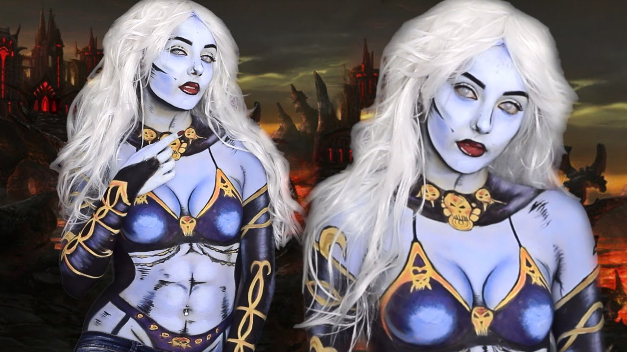 1280x720 Lady Death Body Paint Nyx Face Awards 2016 Entry Melania - Nyx Painting
