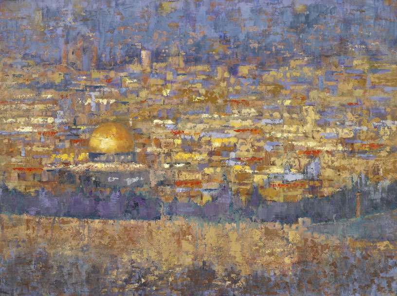 816x608 Jerusalem The Artwork Of Barbara Hines - O Jerusalem Painting