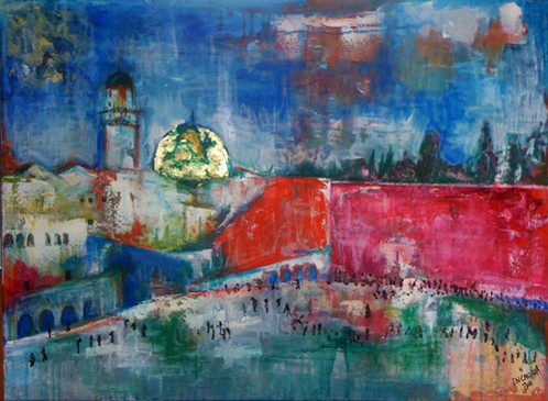 498x365 O'Jerusalem (2011) By Sandra Encaoua - O Jerusalem Painting