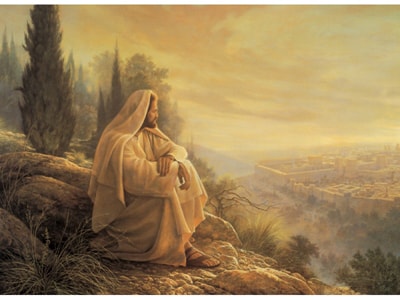 400x300 O Jerusalem , Greg Olsen (No Flip Recommend Holder) - O Jerusalem Painting
