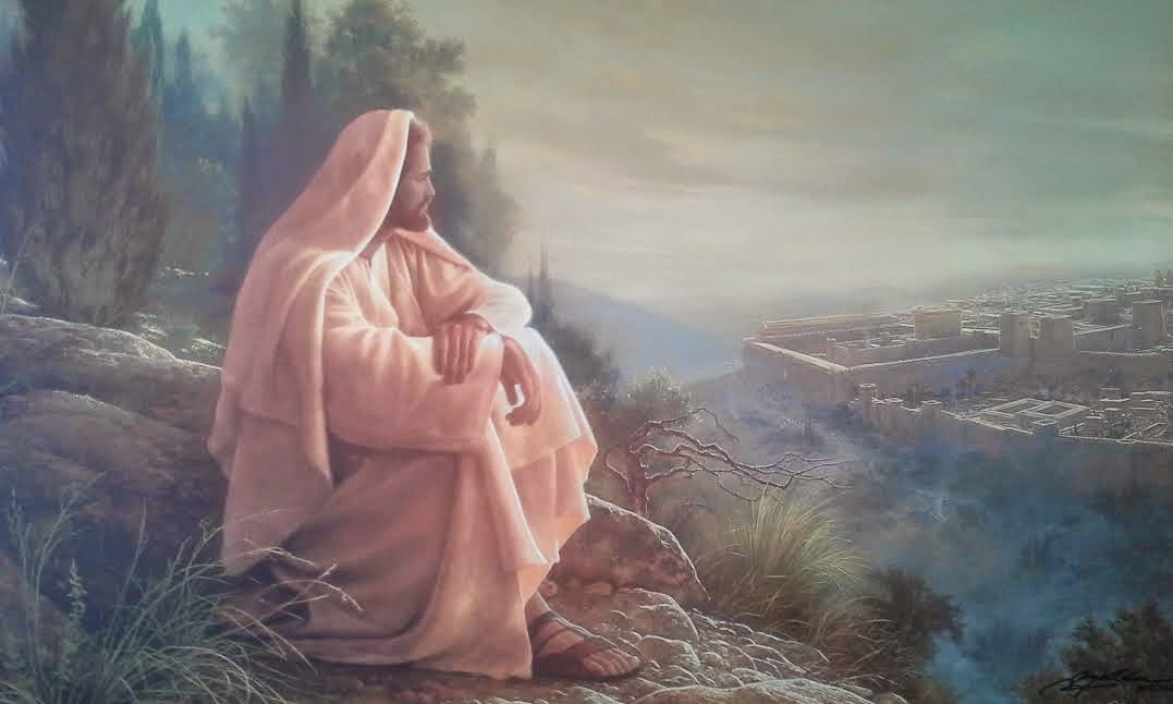 1077x646 Via Salutis - O Jerusalem Painting