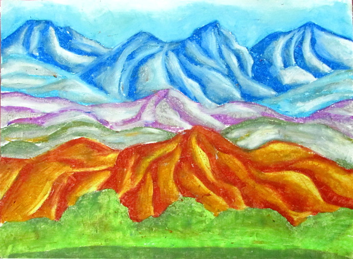 690x507 Georgia O'Keeffe Art History Lesson For Kids - O Painting