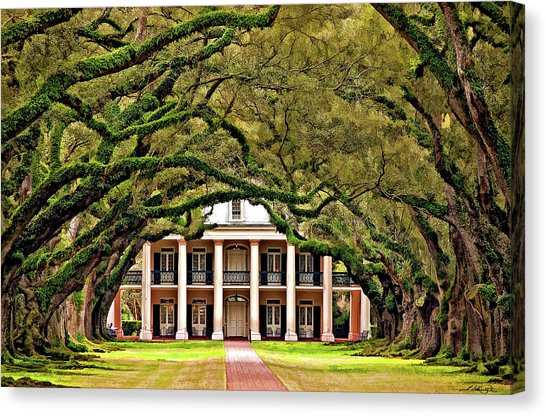 546x416 Oak Alley Plantation Canvas Prints Fine Art America - Oak Alley Painting