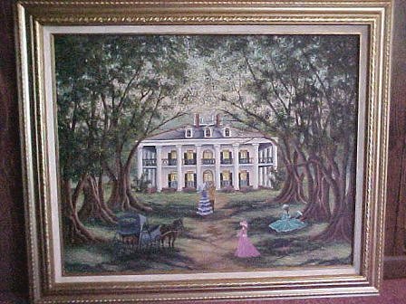 448x336 Art, Music And Books - Oak Alley Painting