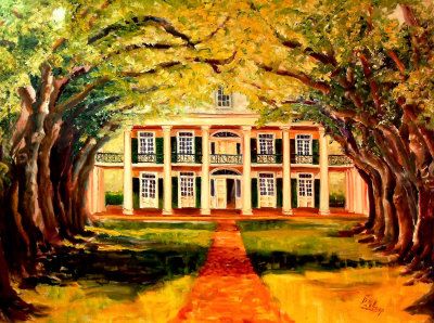 400x298 Oak Alley Plantation - Oak Alley Plantation Painting