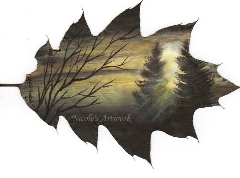 778x577 Painting On An Oak Leaf Art Amino - Oak Leaf Painting