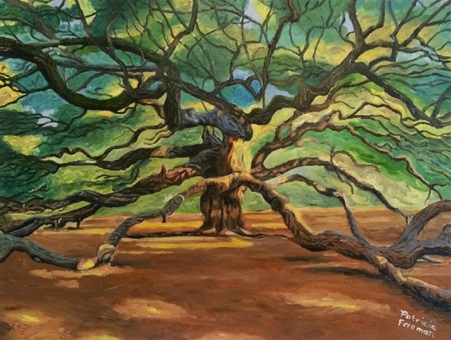 900x679 The Angel Oak - Oak Painting