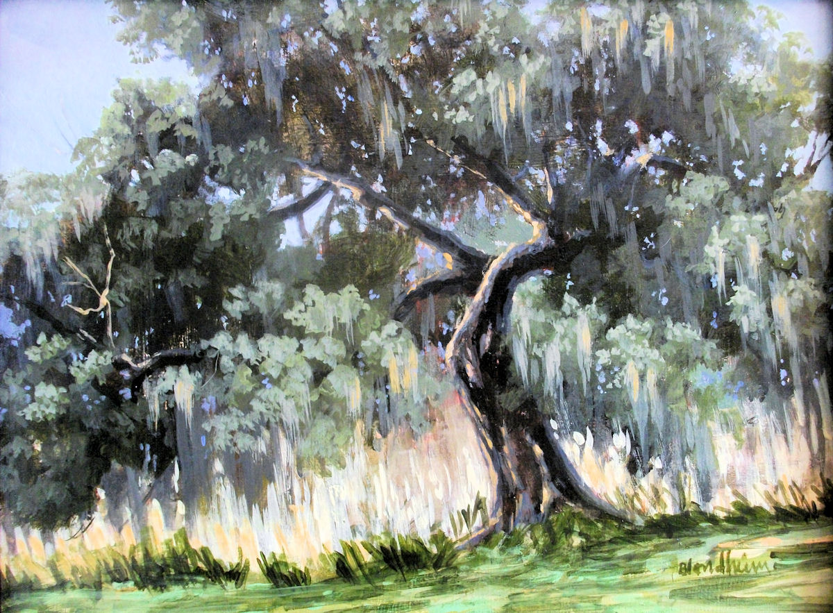 1200x883 Tree Painter Live Oak Tree Painting - Oak Painting