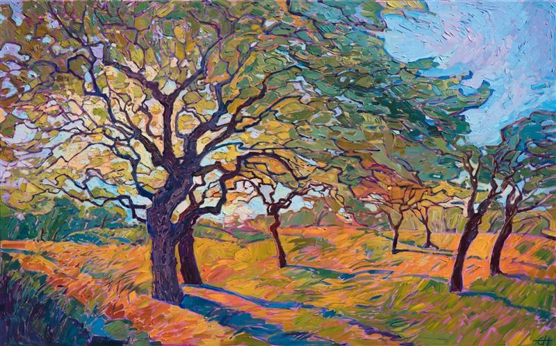 800x499 Oak Tree Painting In A Contemporary Open Impressionist Style, By - Oak Tree Painting