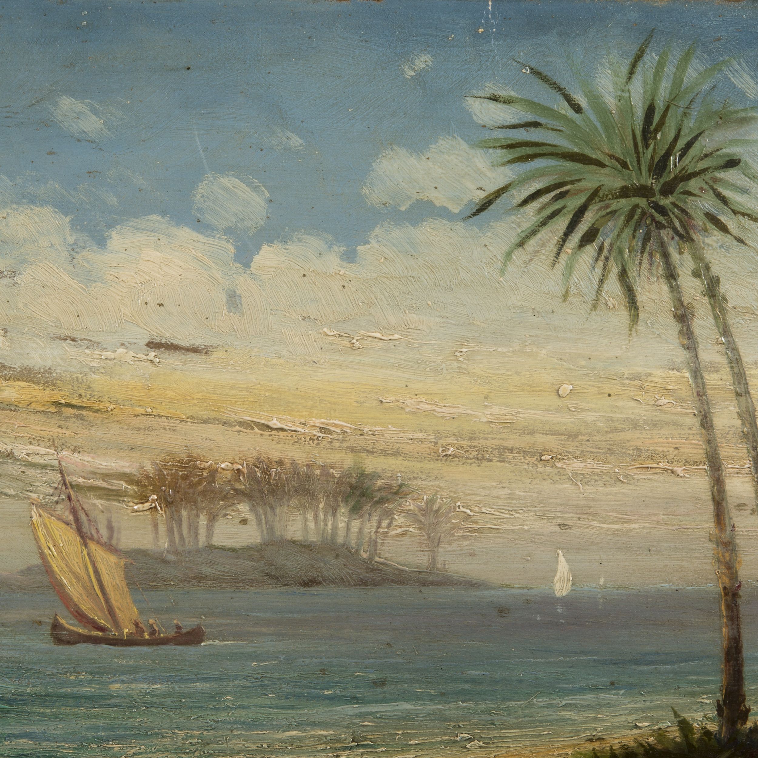 2500x2500 Orientalist School. Mer Oasis, Painting - Oasis Painting