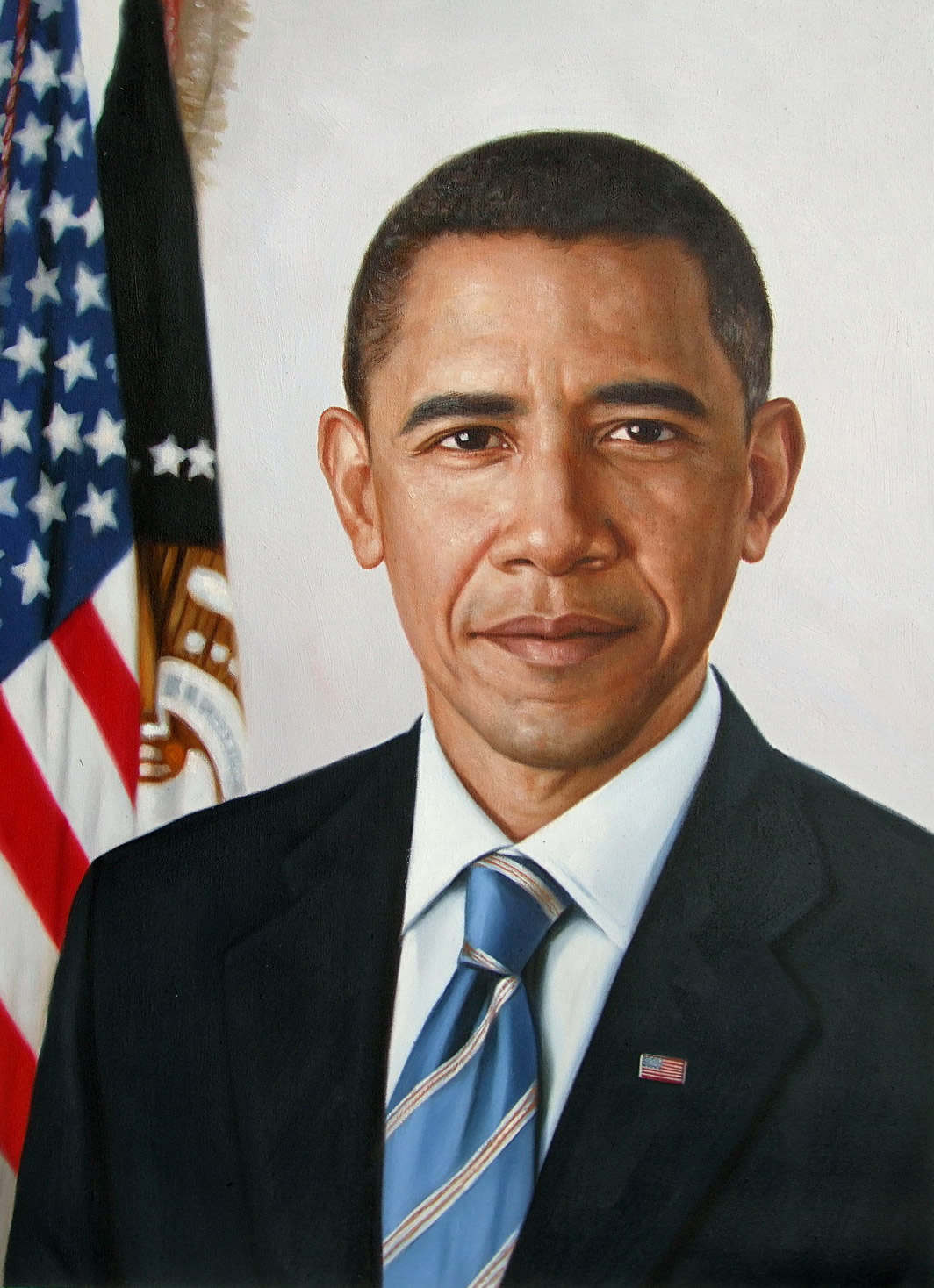 1064x1468 Official Barack Obama Portrait Now Available As An Oil Painting - Obama Painting
