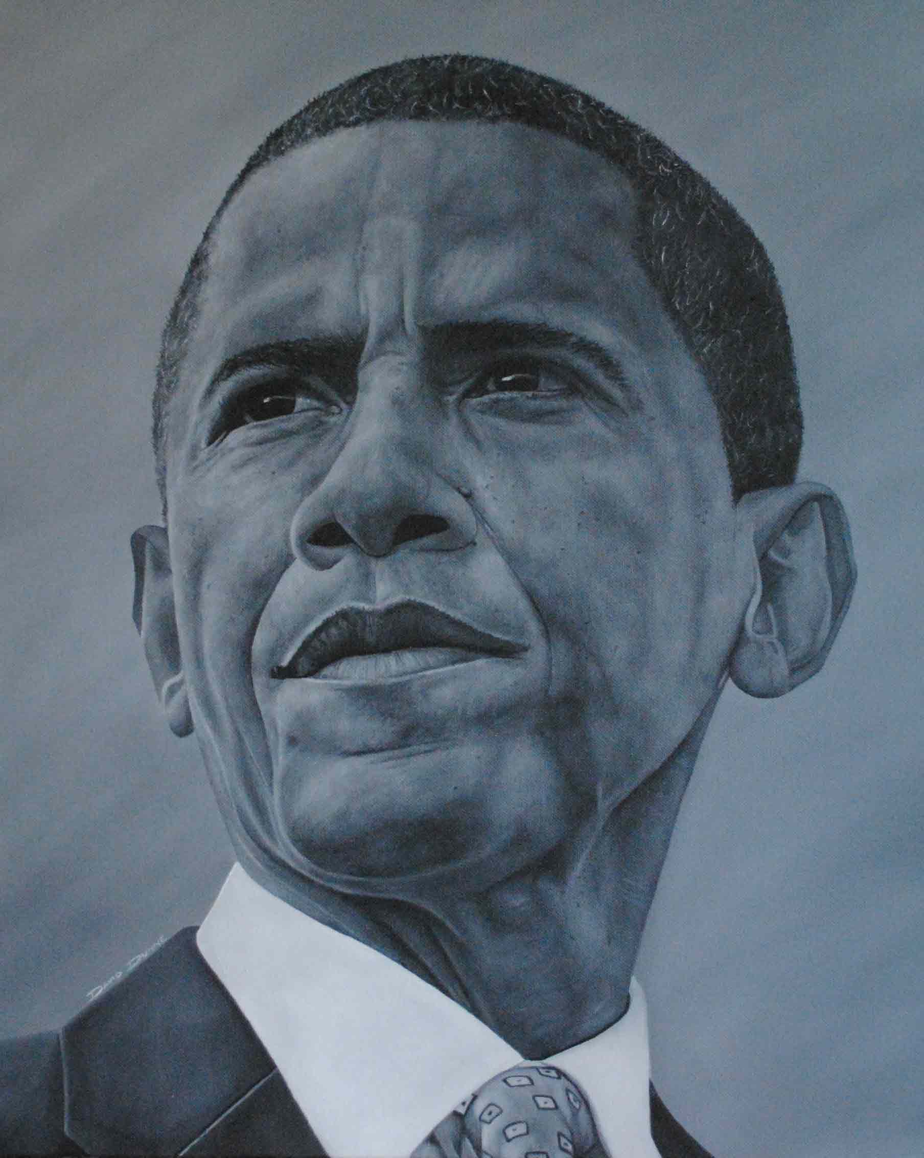 1808x2264 Barack Obama Painting David Dunne Art - Obama Painting