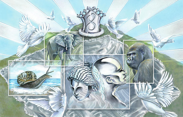 600x384 Obatala Art Print By Luis Torres - Obatala Painting