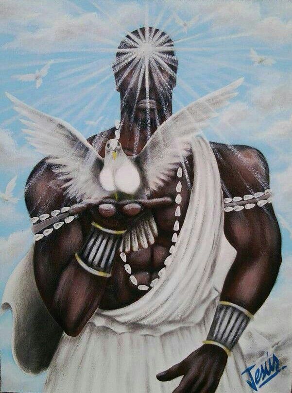 601x810 Obatala By Jesus Miguel Orishas Art - Obatala Painting