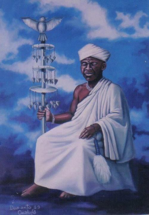 500x720 The Treasure Of Obatala Obatala - Obatala Painting