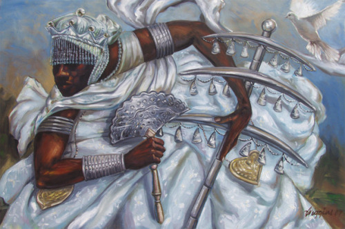 500x332 My Yoruba, Obatala's Herbs - Obatala Painting