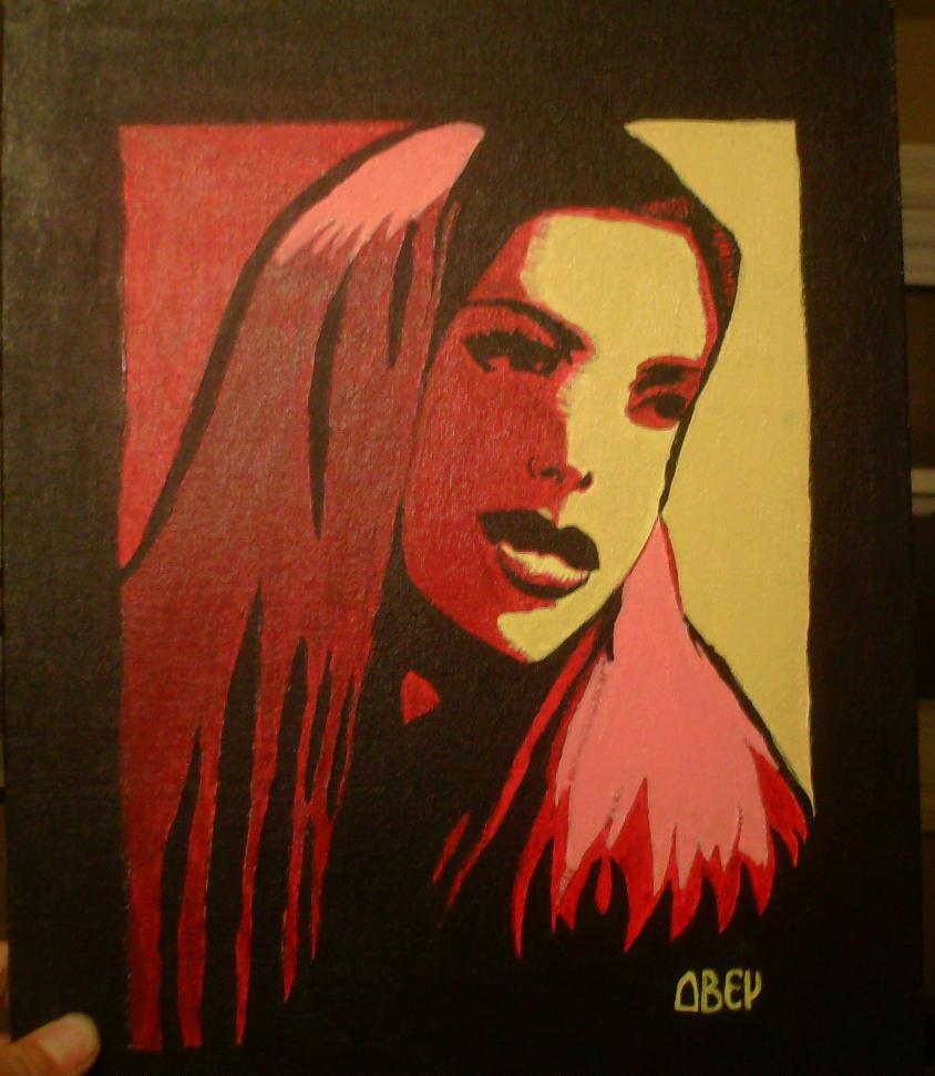 844x971 Obey Painting By Tsukaoner On Newgrounds - Obey Painting