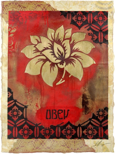 383x512 Paddle8 Obey Blossom - Obey Painting
