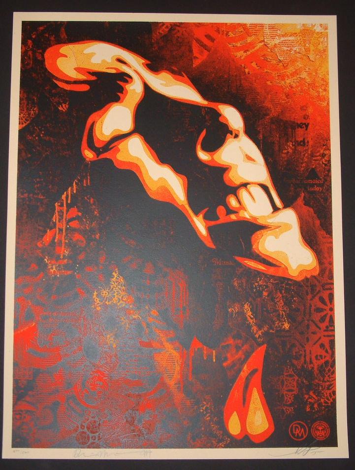 721x952 Shepard Fairey Bob Marley Slave Driver Art Print 2015 Obey Giant - Obey Painting