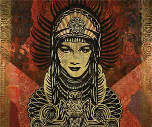 300x251 Shepard Fairey Obey Oil Painting On Canvas Urban Art Decor Peace - Obey Painting