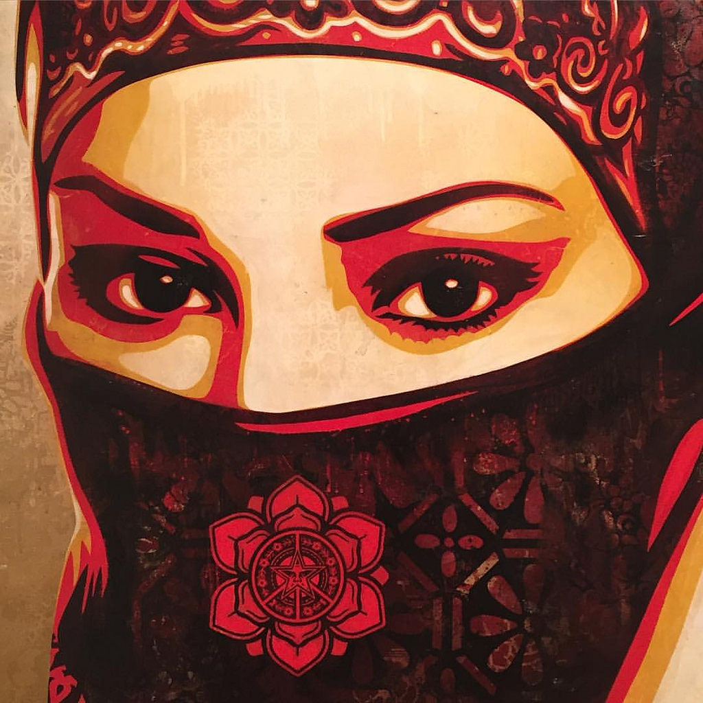 1024x1024 Shepard Fairey. - Obey Painting