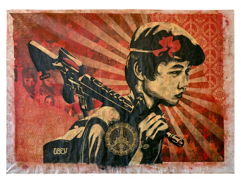 840x634 Beyond Urban Sale Lot Artcurial - Obey Painting