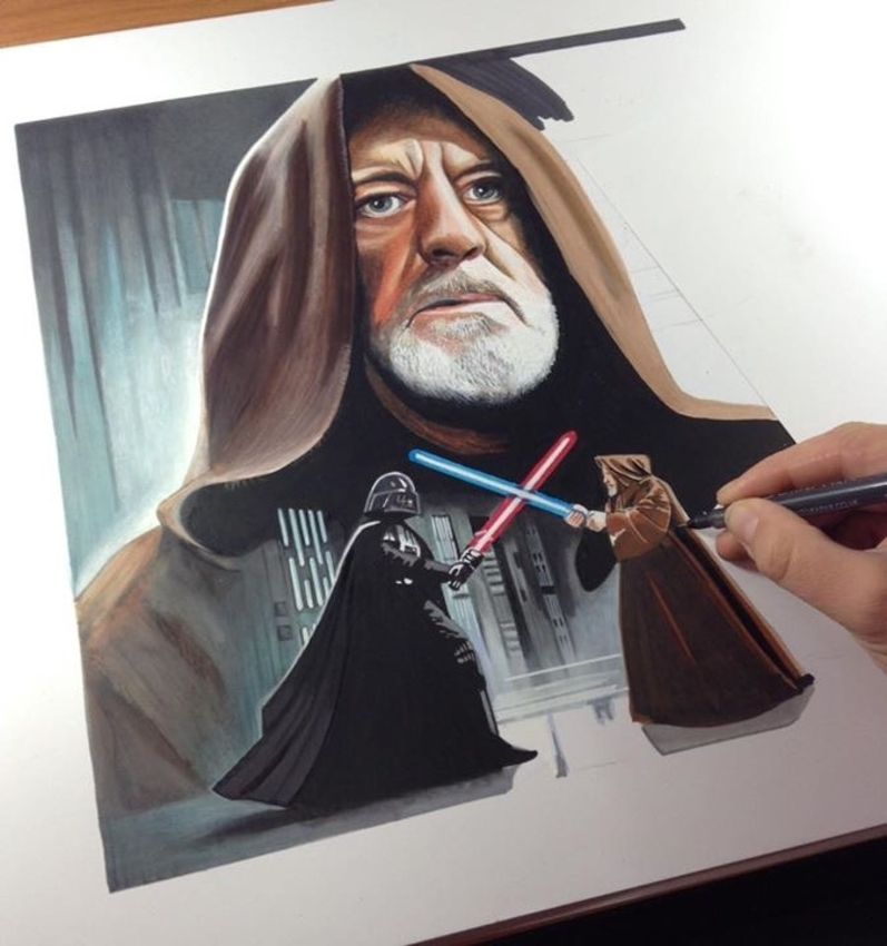 797x850 Obi Wan Kenobi - Obi Wan Kenobi Painting