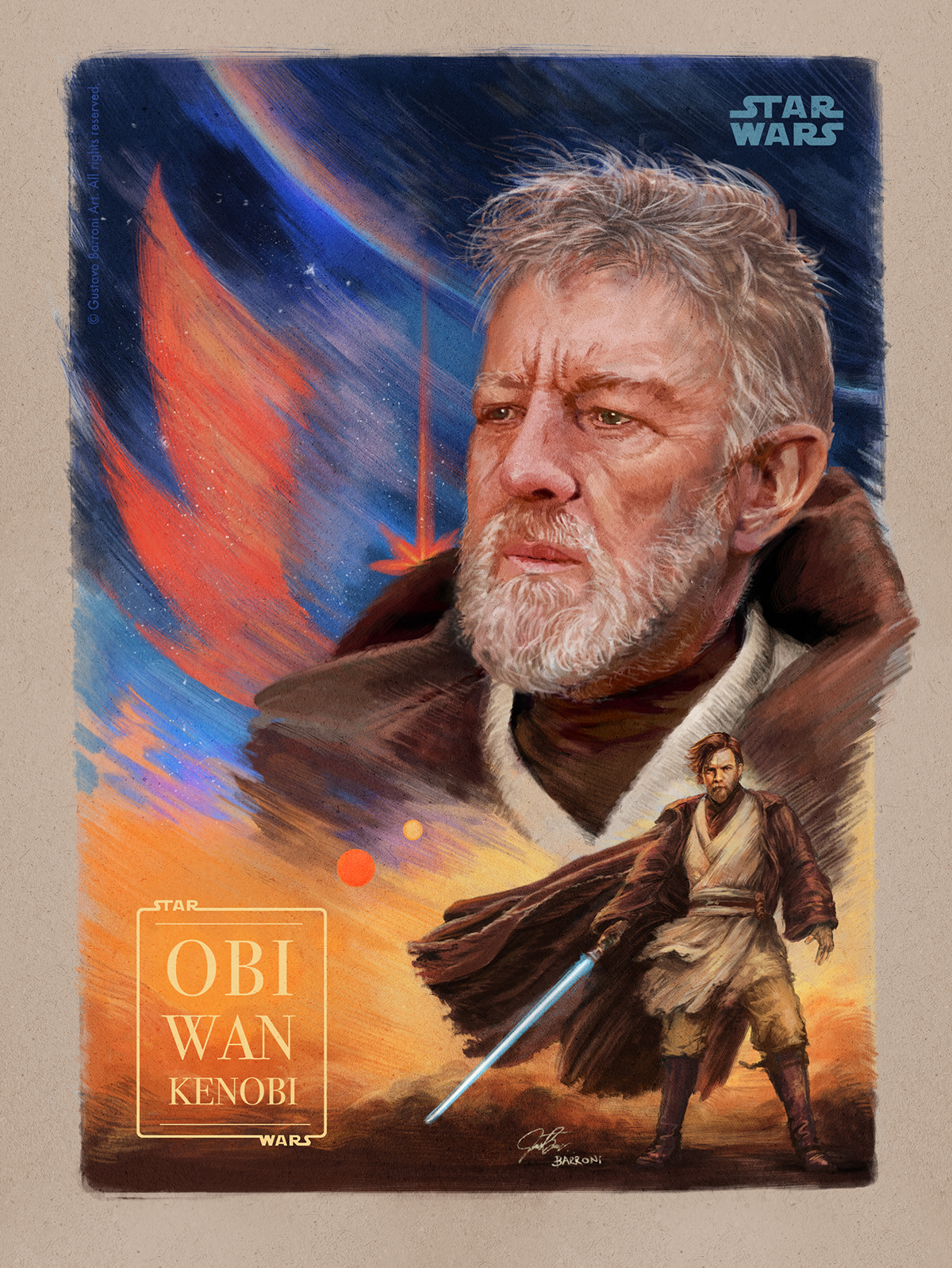 Obi Wan Kenobi Painting At Explore Collection Of