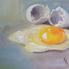 236x236 132 Best Egg, Yolk, And Nest Art Images On Eggs, Food - Object Painting