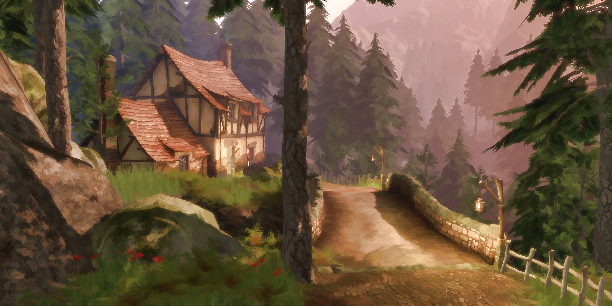 2560x1280 I Want An Oil Painted Video Game. Neogaf - Oblivion Painting