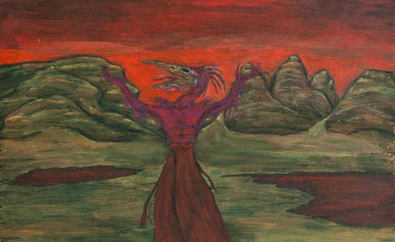 800x491 Paintings And Drawings Mad Howlers Occult Artist Painting For Home - Occult Painting