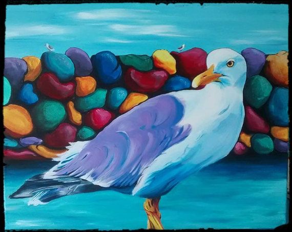 570x453 The 84 Best Colorful Animal Art Paintings Images - Ocean Animal Painting