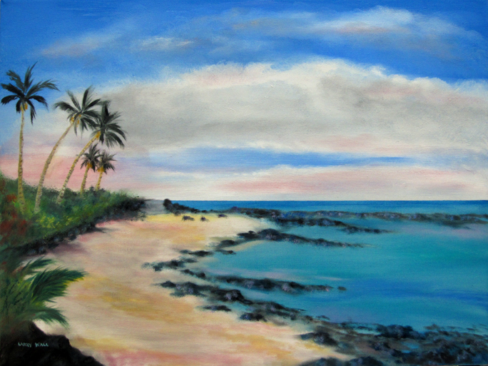 Ocean Beach Painting at PaintingValley.com | Explore collection of ...