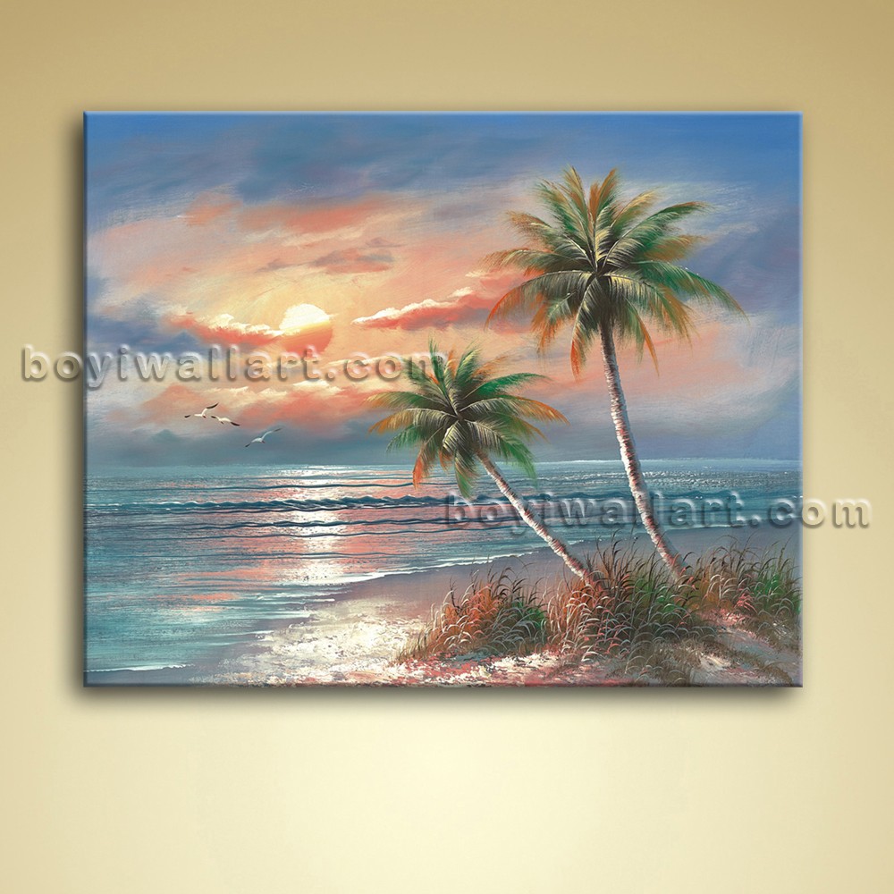 1000x1000 Classical Seascape Oil Painting Oil Canvas Wall Art Beach Sea Waves - Ocean Beach Painting