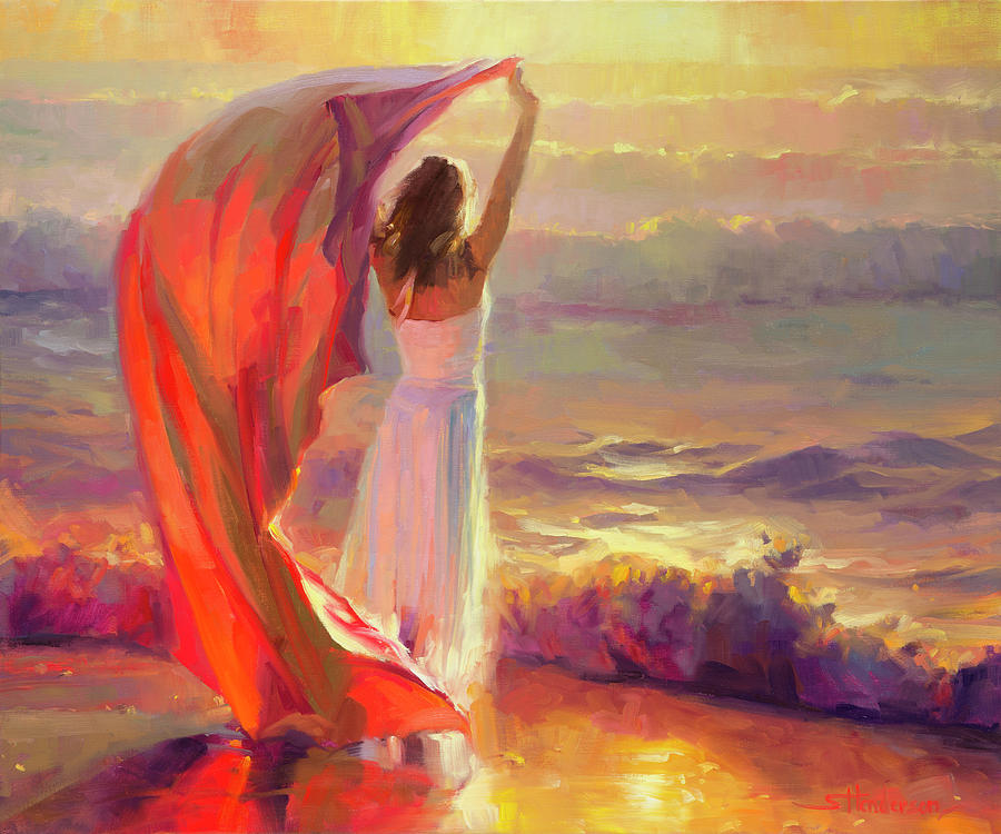 900x750 Ocean Breeze Painting By Steve Henderson - Ocean Breeze Painting
